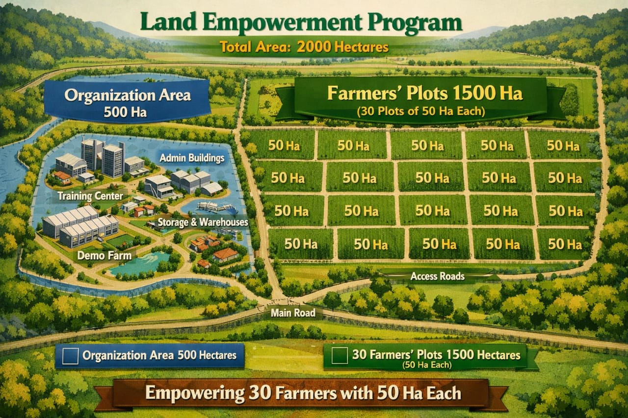 2,000 Hectares of Hope — land allocation plan