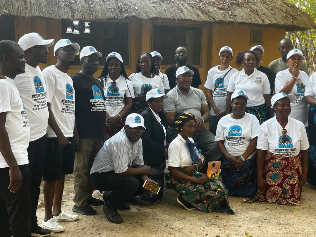 The We Are The World Zambia team on the ground